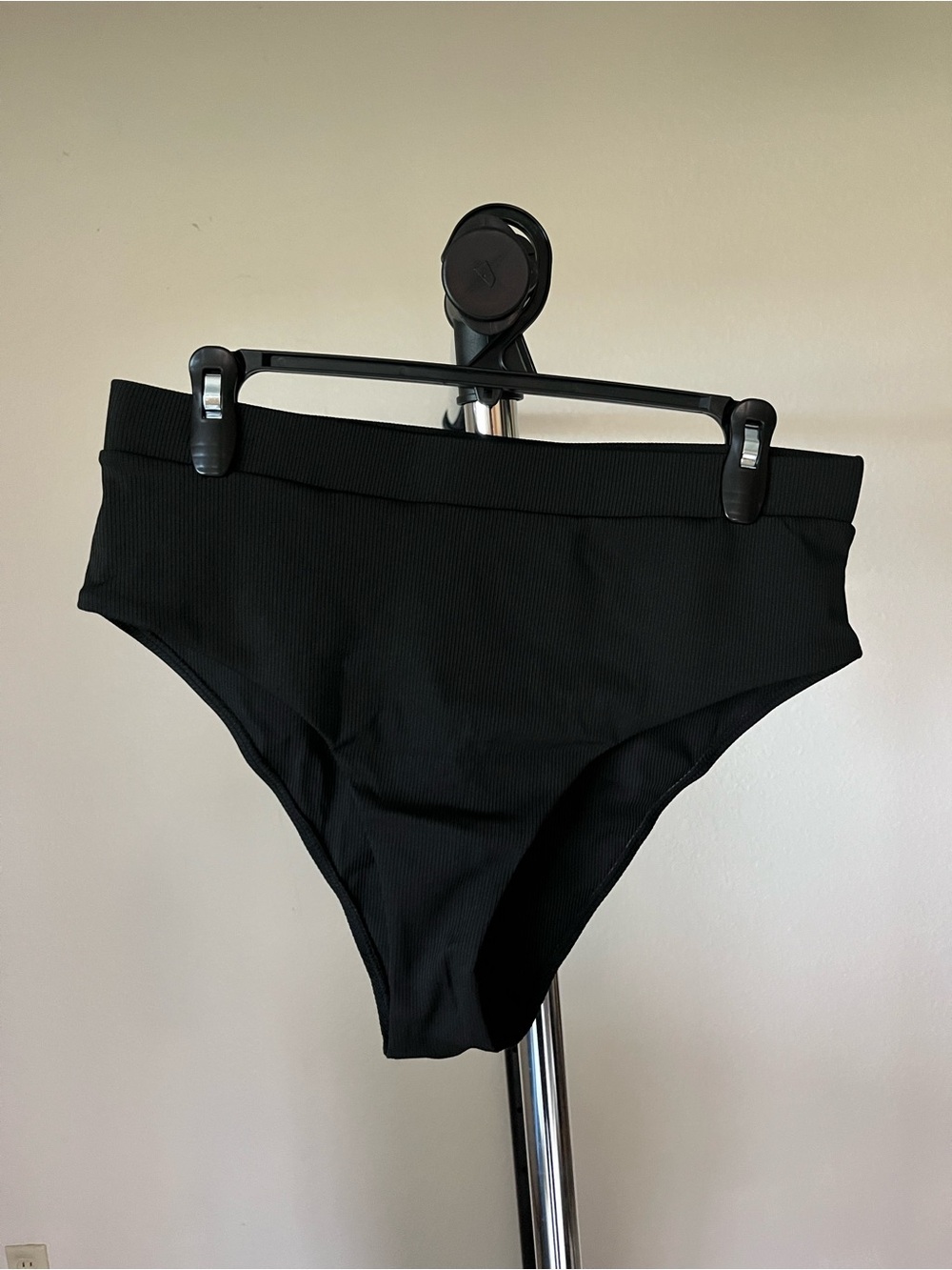 Black High-Waist Bikini Bottom